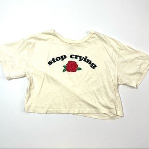 Desert Dreamer Stop Crying Cropped T-Shirt